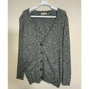 Madewell Heather Gray Graduate Marled Cardigan Knit Womens Sweater Size S